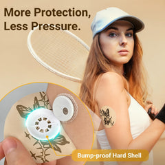 Amolyfe hard cap detail showing rigid shield that prevents bumps