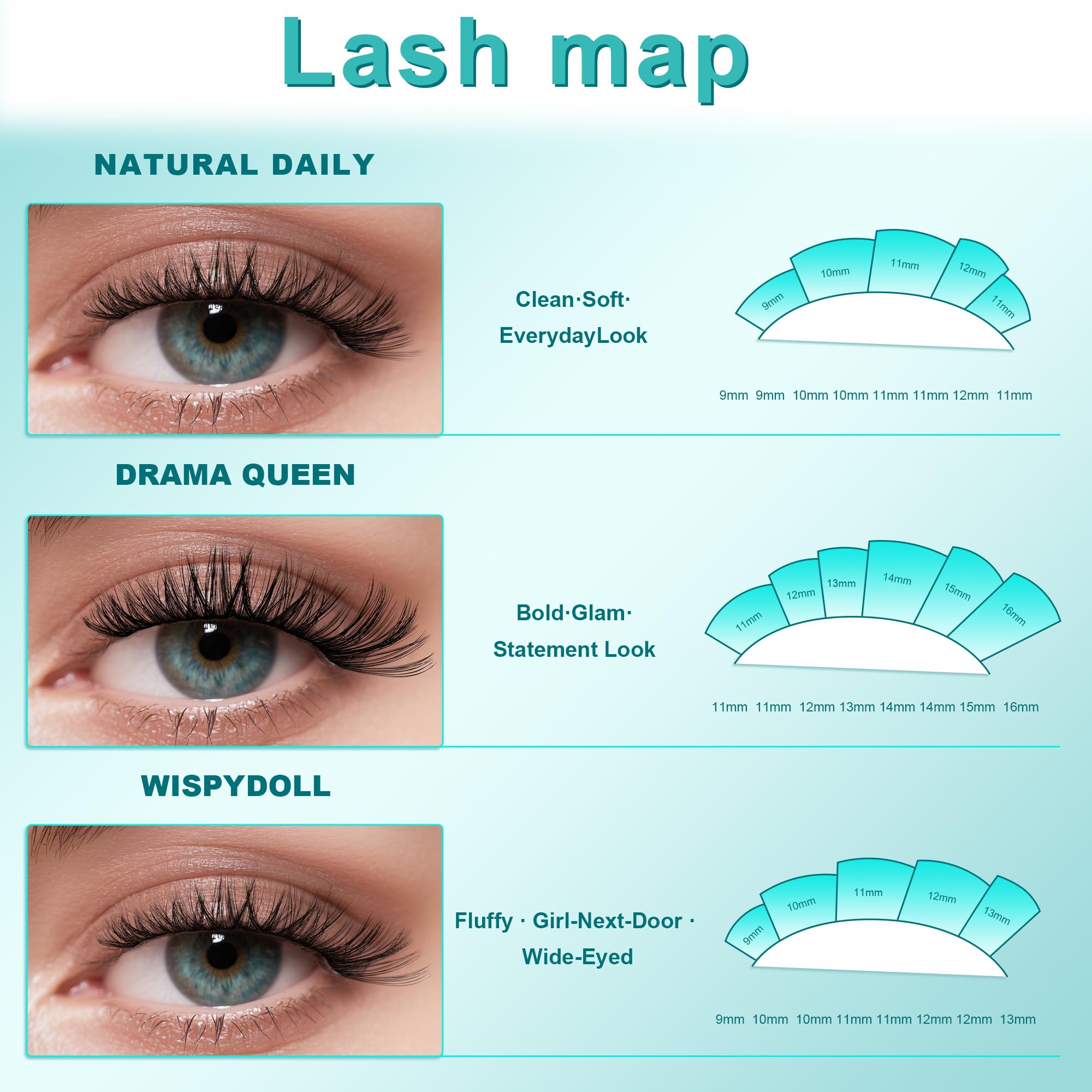 AMZGIRL LASH before and after eyes showing visible volume and lift