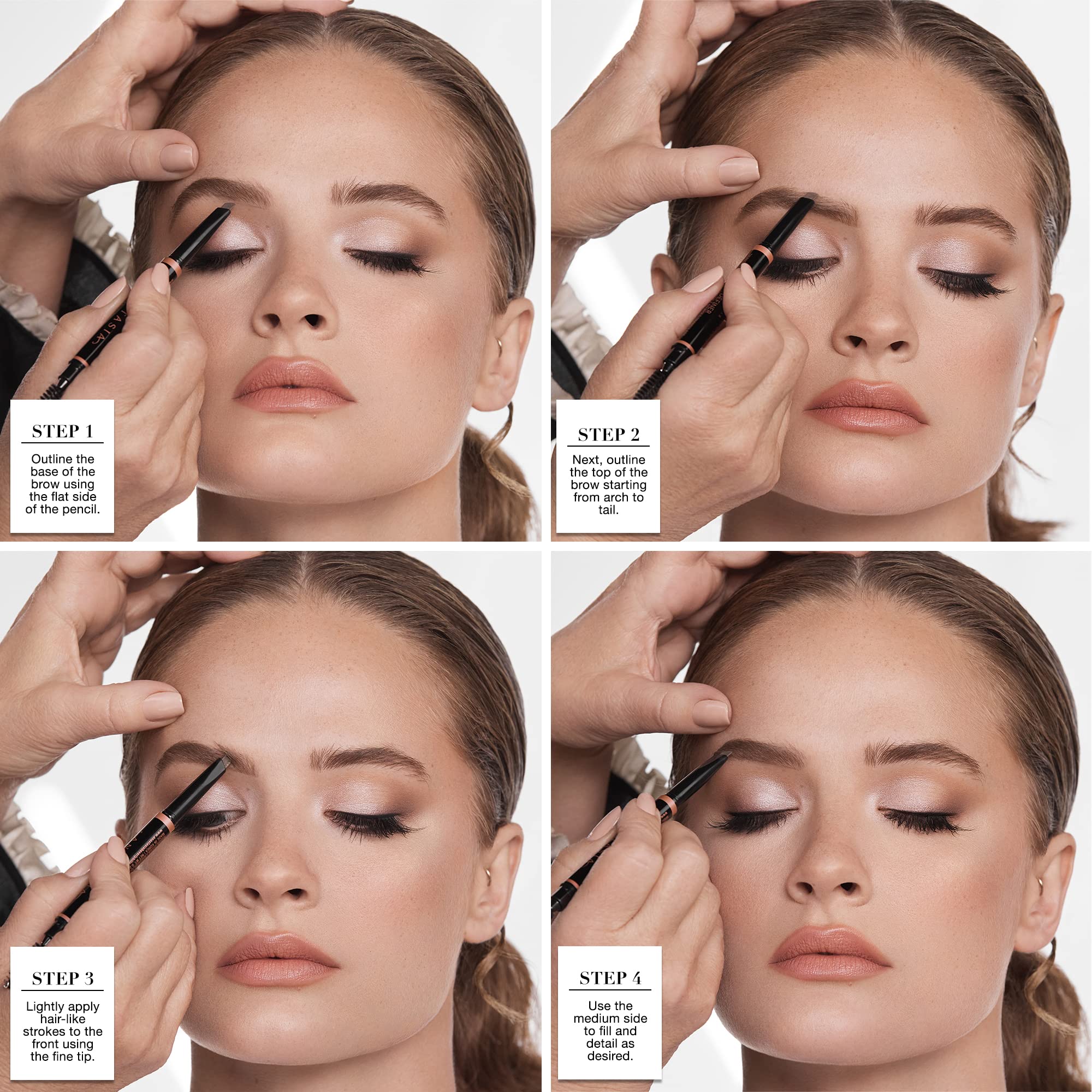 Anastasia Beverly Hills Brow Definer integrated spoolie detail for seamless blending