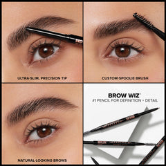 Anastasia Beverly Hills Brow Wiz dark brown shade swatch showing warm undertone match