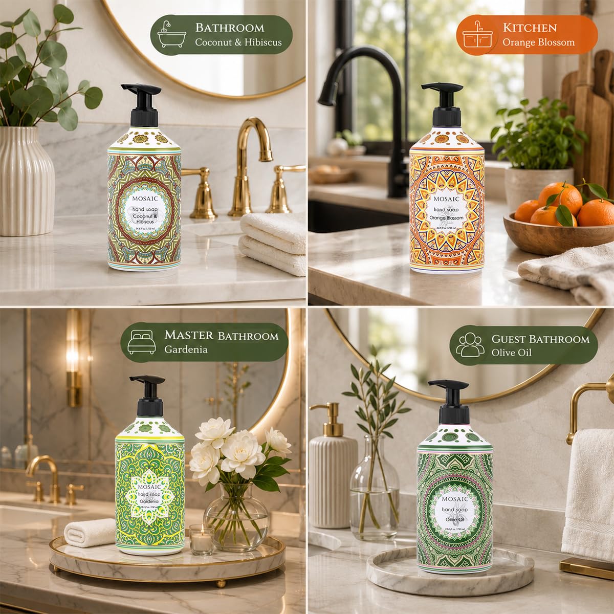 AnatoliaDaphne orange blossom bottle pump top emphasizing easy dispensing and fresh citrus scent