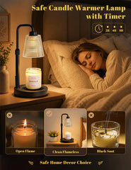 Anbomo lamp adjusted for different jar candle sizes, fits various candle heights