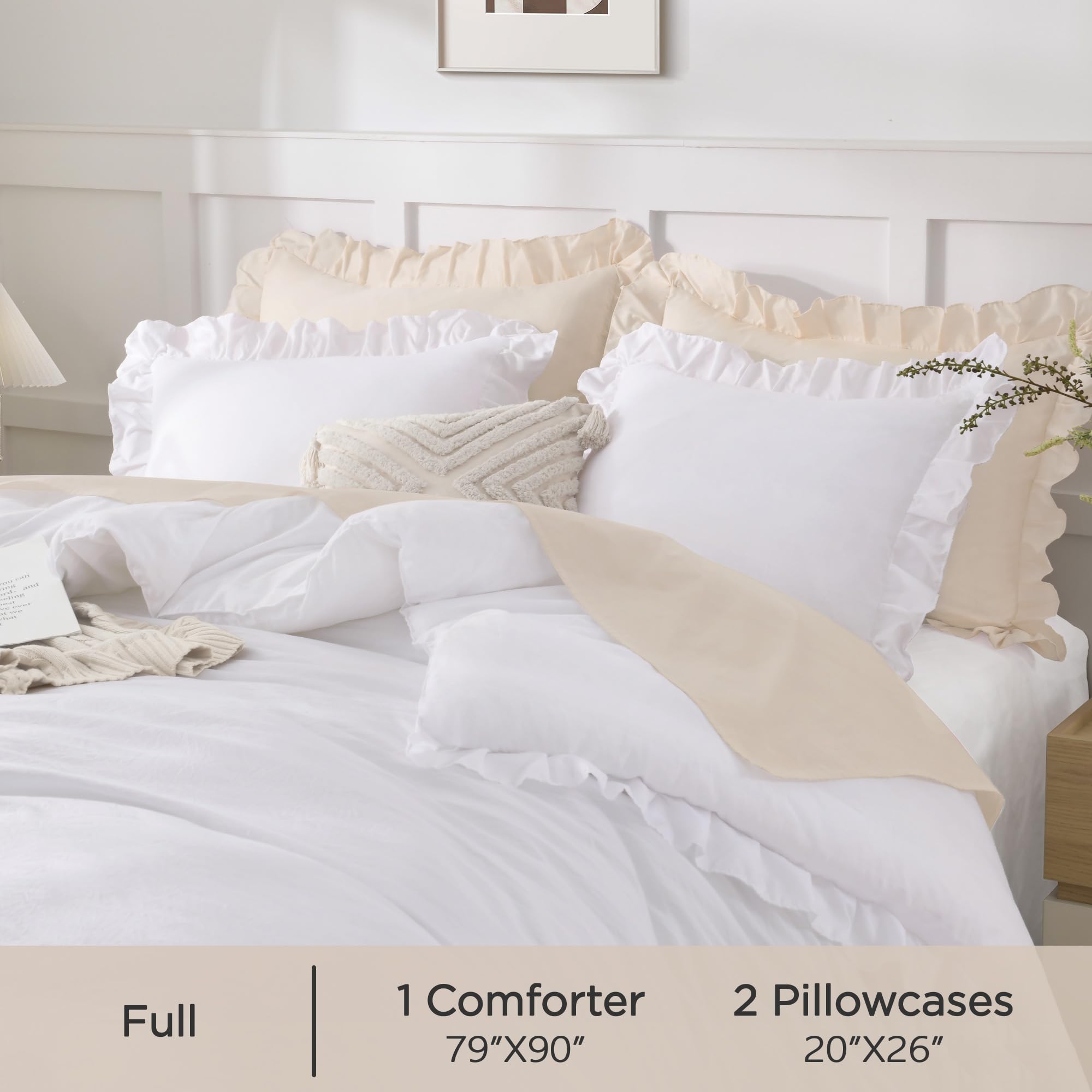 Andency styled bedroom with comforter showing how the set elevates room decor benefit