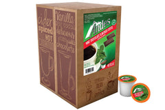 Andes branded single coffee pod top view showing easy Keurig compatibility