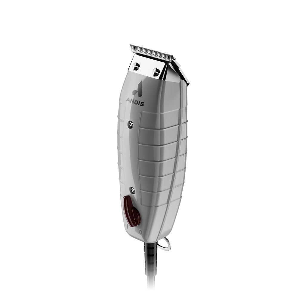 Andis T-Outliner with combs and scissors in lifestyle setup promoting grooming versatility benefit