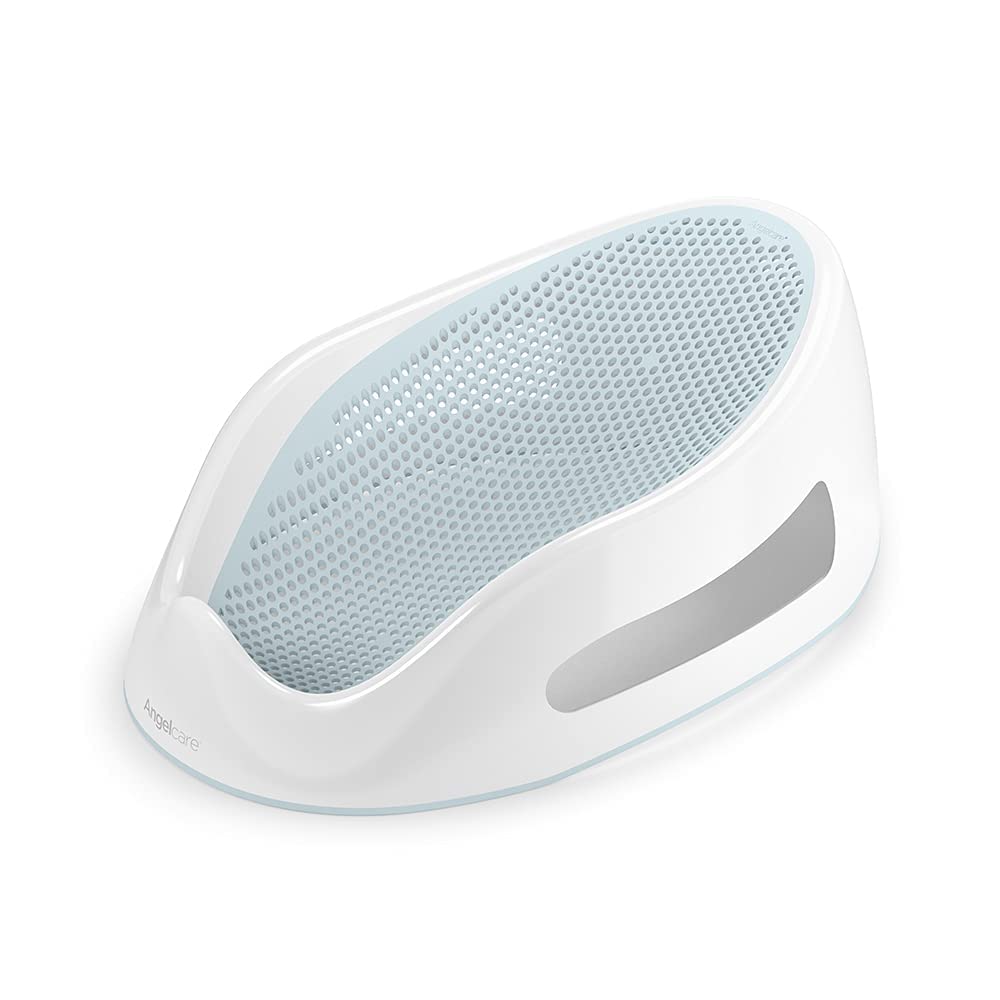 Angelcare bath support front view showing ergonomic cradle and safe grip