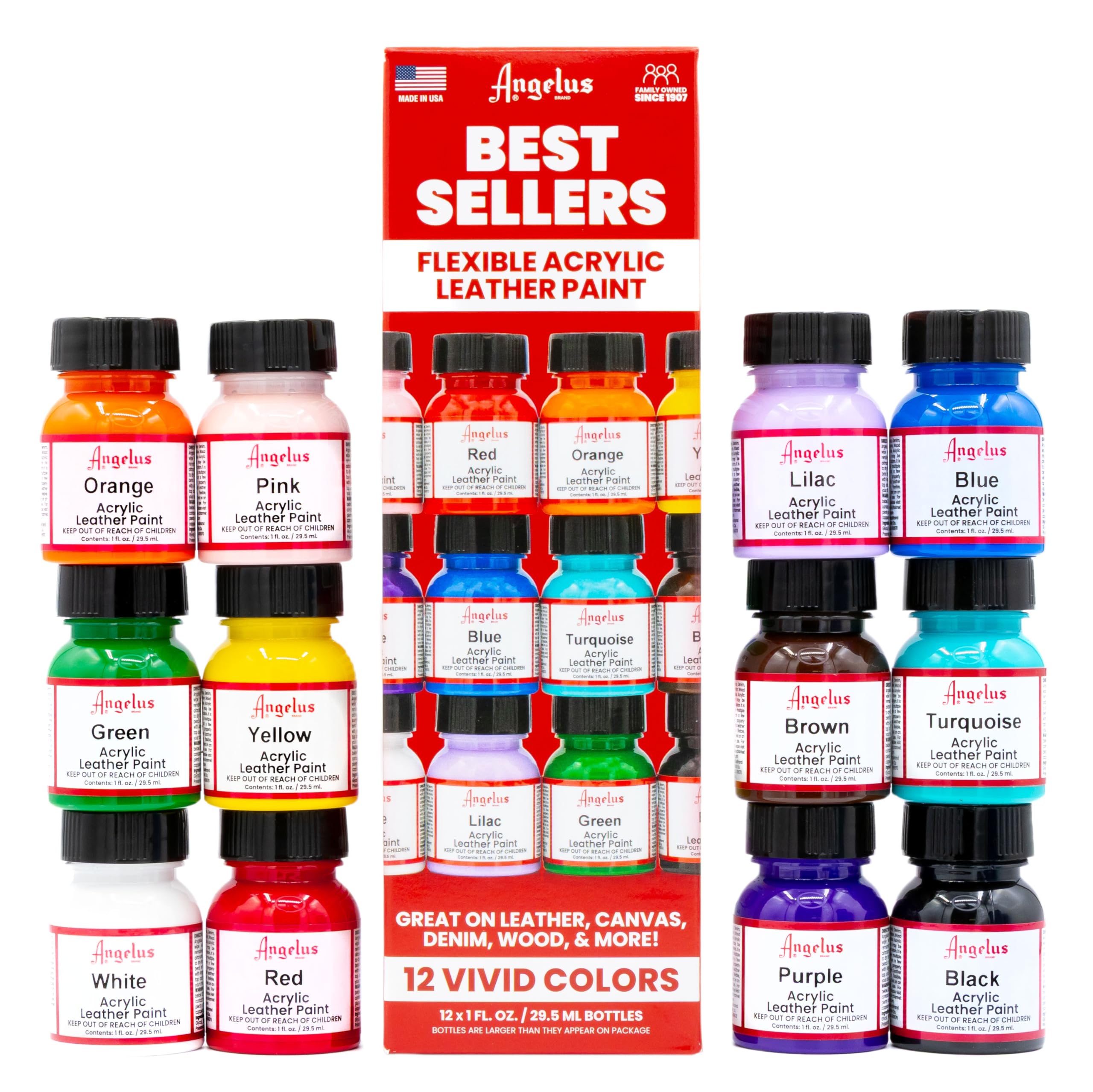 Lifestyle photo of Angelus-painted sneakers demonstrating vibrant color and wearability