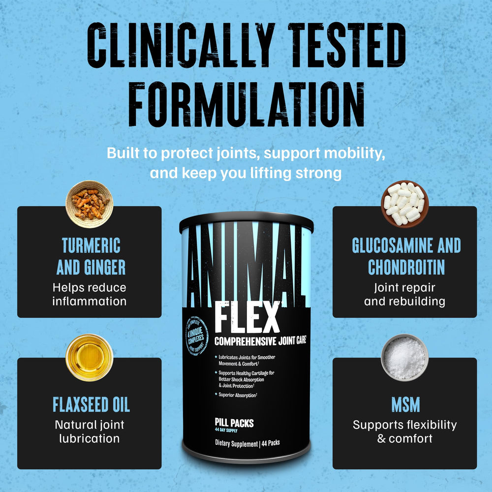 Animal Flex glucosamine tablet close-up showing texture and build quality benefit