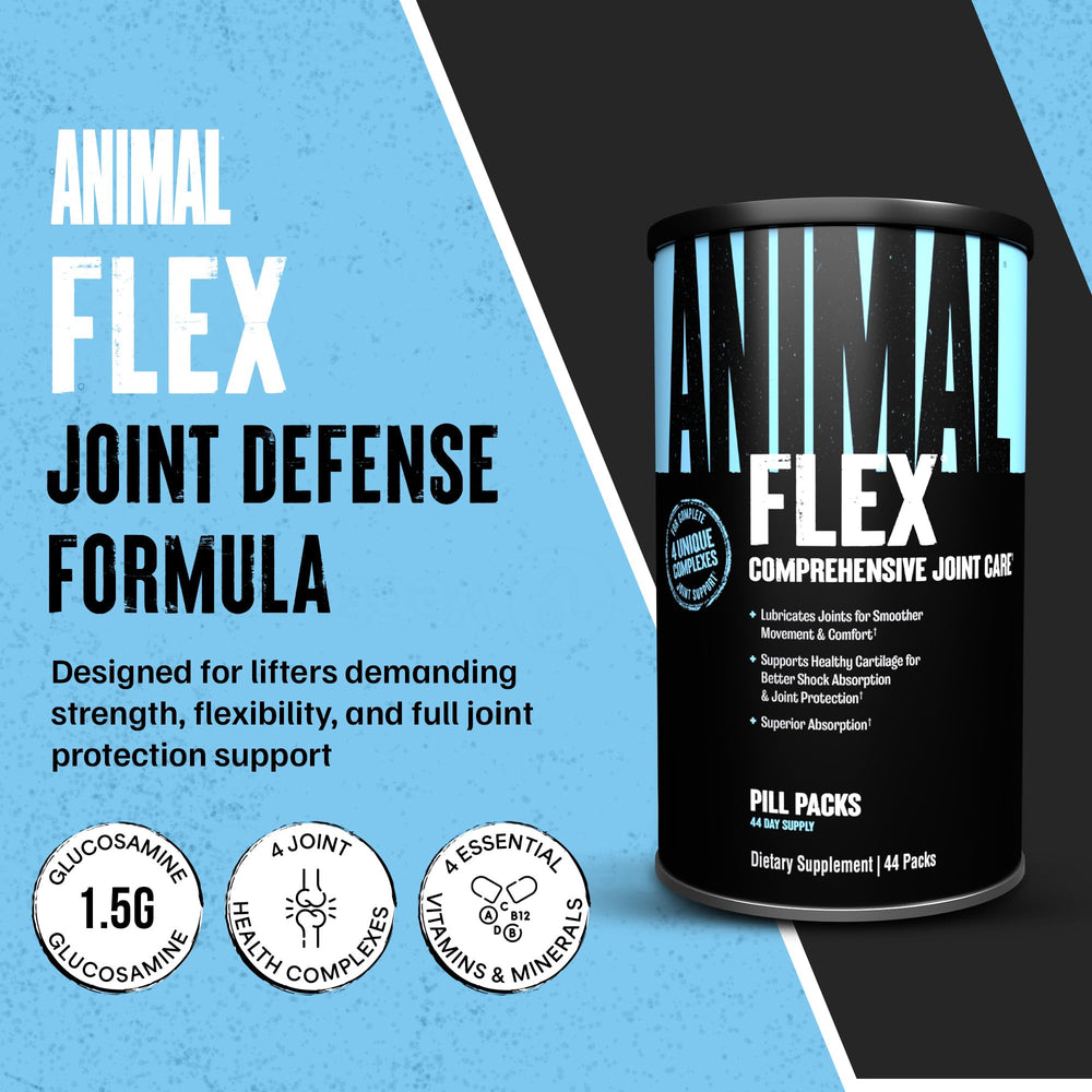 Animal Flex pill pack close-up displaying preportioned daily dose convenience