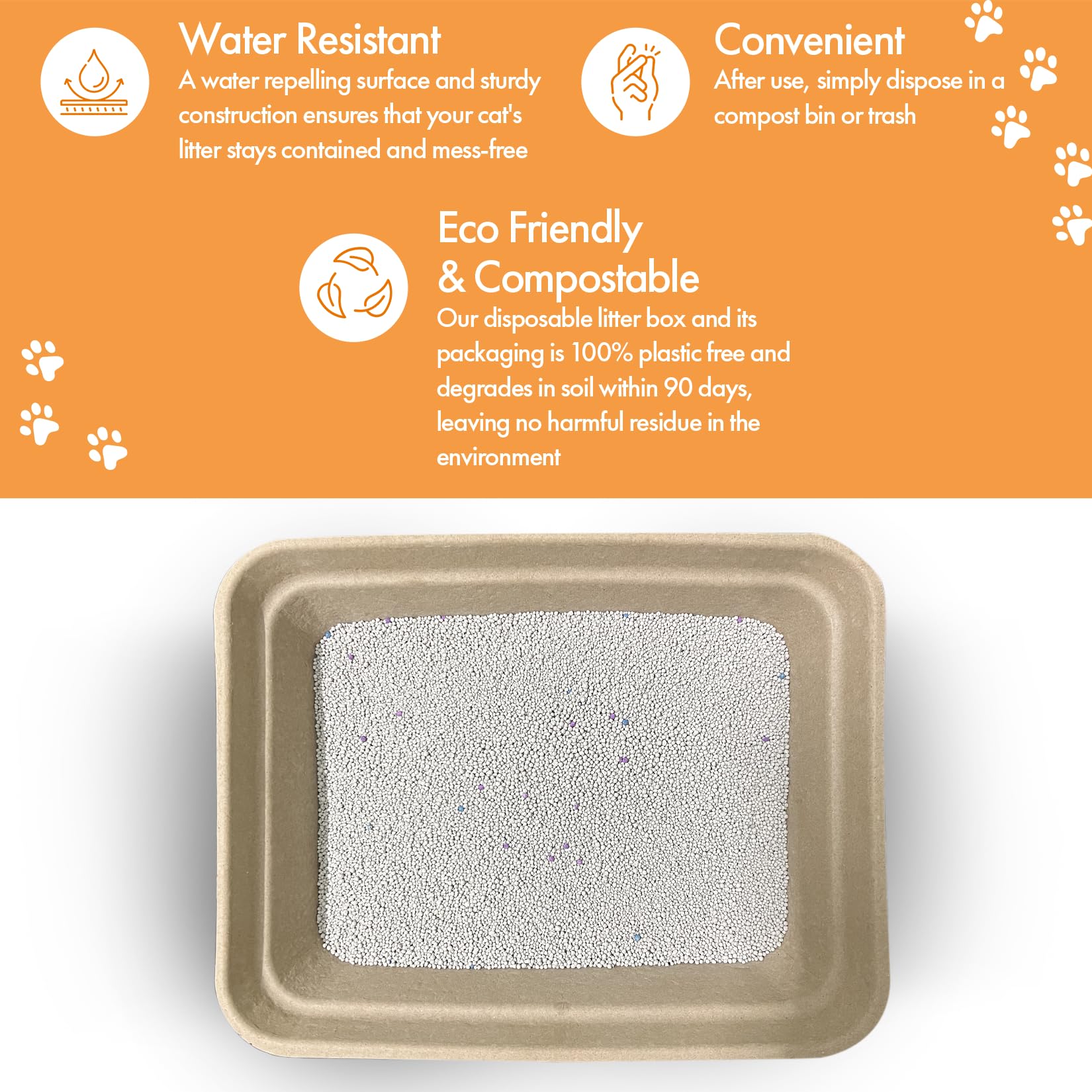 Animaru litter box next to ruler showing 17x13x4 inch dimensions for proper fit benefit