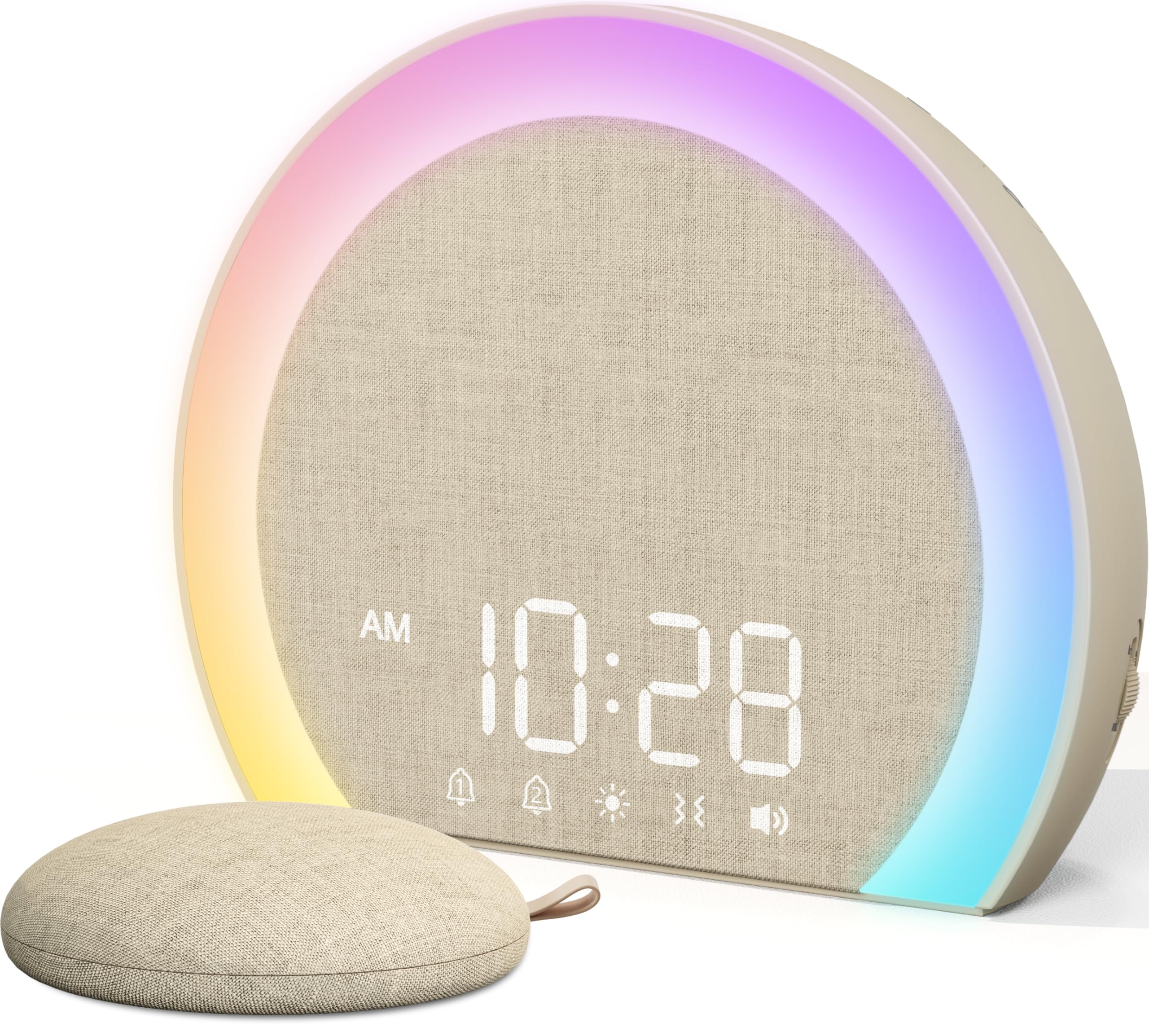 ANJANK front display showing large RGB time and clear digits for easy reading
