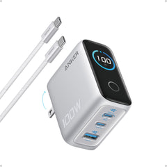 Anker front view showing ports and compact design with reliable power