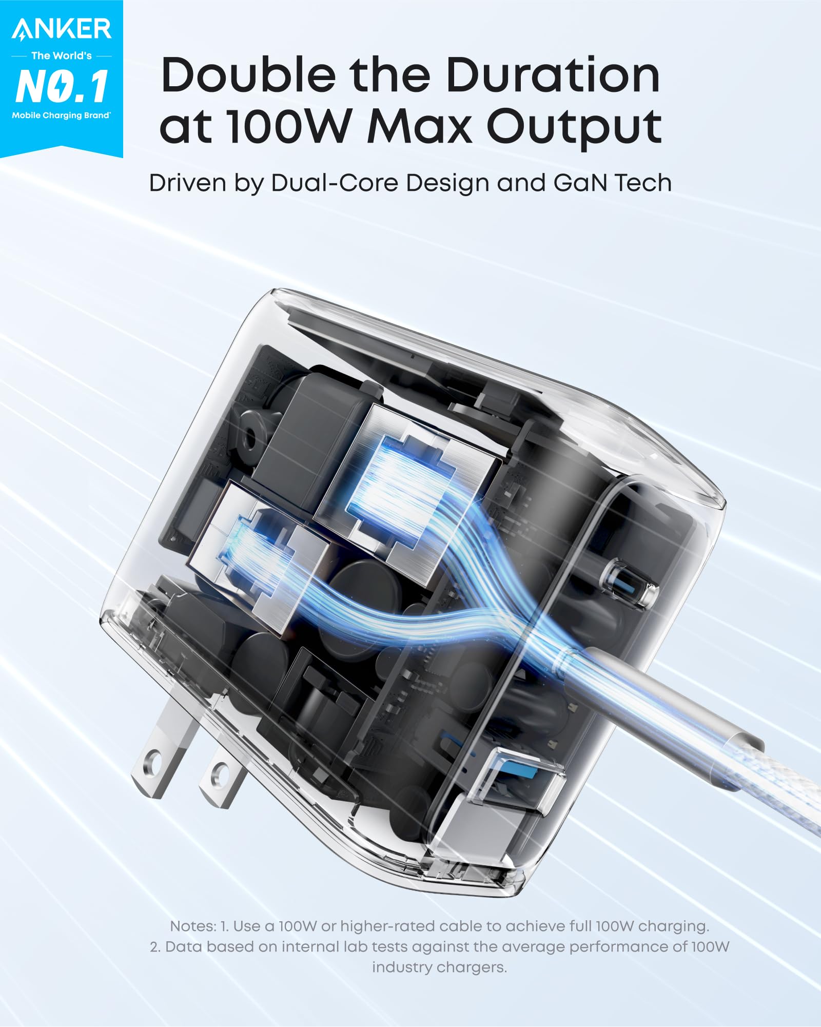 Anker smart display closeup showing live charging data for confidence