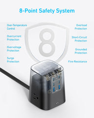 Anker charger beside a 500ml bottle showing compact weight and portable size
