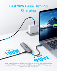 Anker side profile showing USB-A and HDMI ports for multi-device connectivity