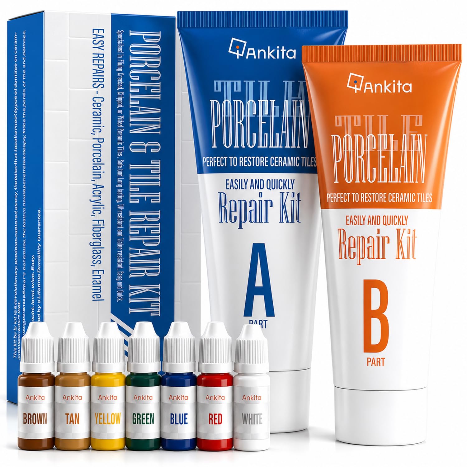 Ankita front packaging showing kit contents and repair benefits