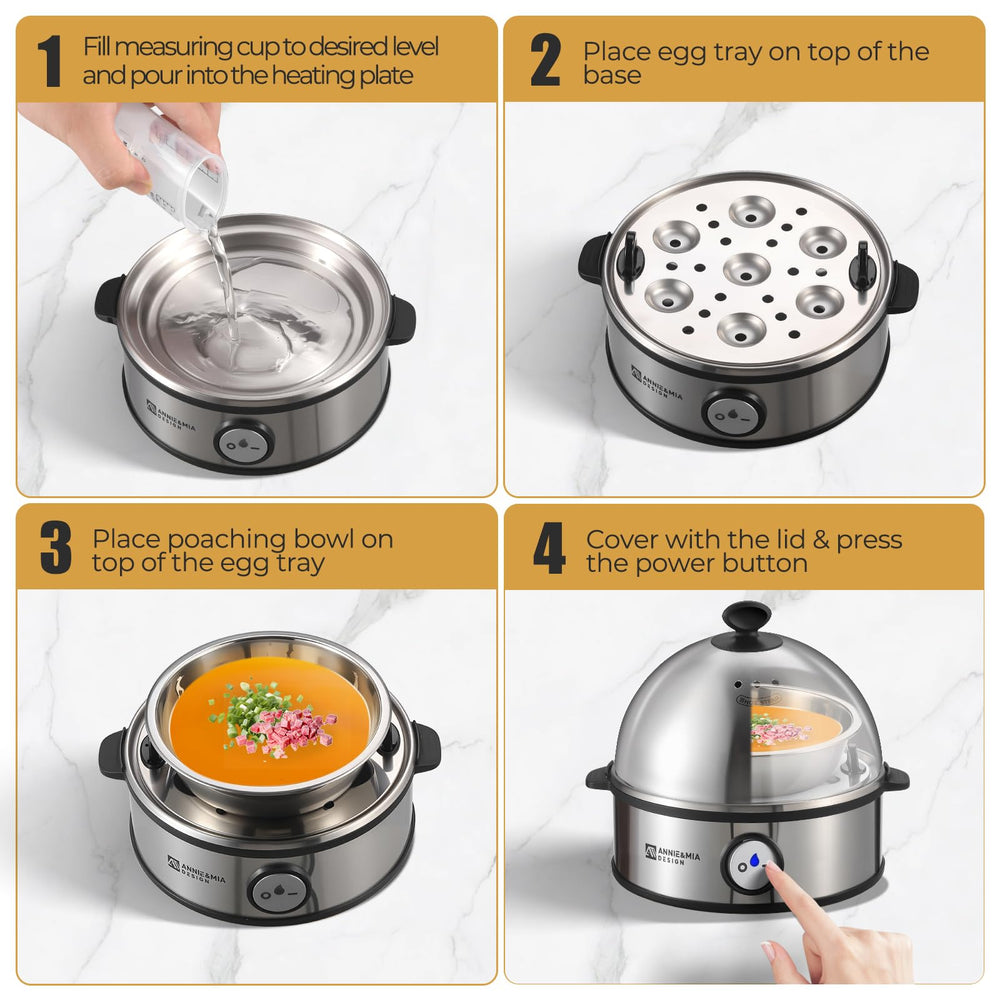 Annie & Mia Design in kitchen lifestyle showing quick breakfast preparation and time savings