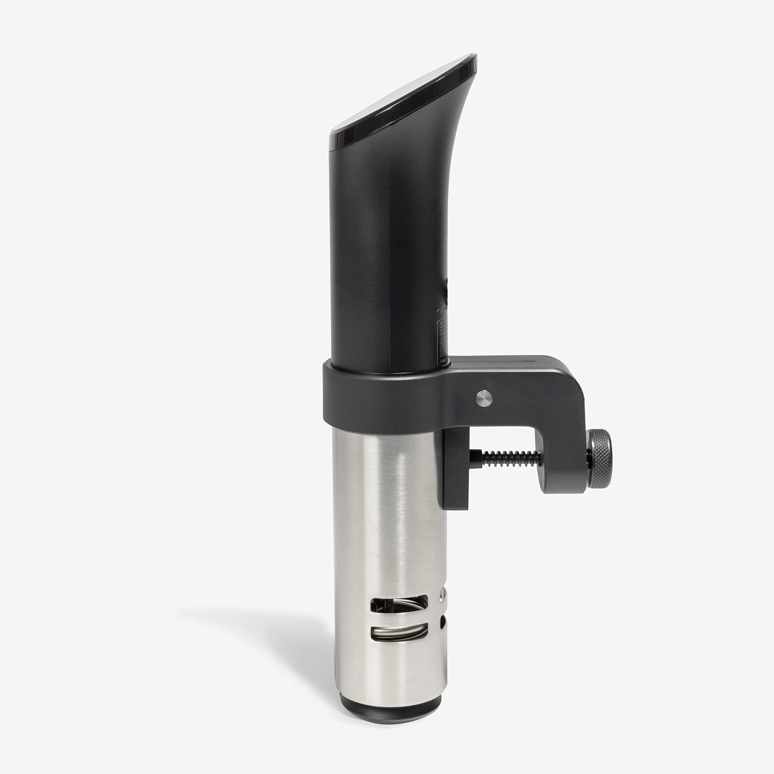 Anova Culinary adjustable clamp mounted on a pot demonstrating secure fit and stability