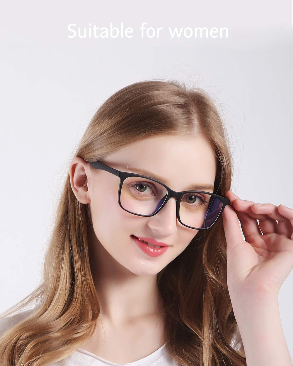 ANRRI lens edge showing anti-blue coating for reduced eye strain