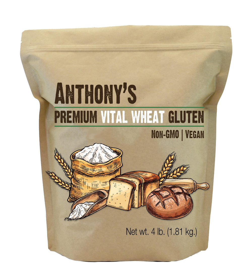Anthony's front packaging 4 lb bag showing product and clear labeling benefit convenience