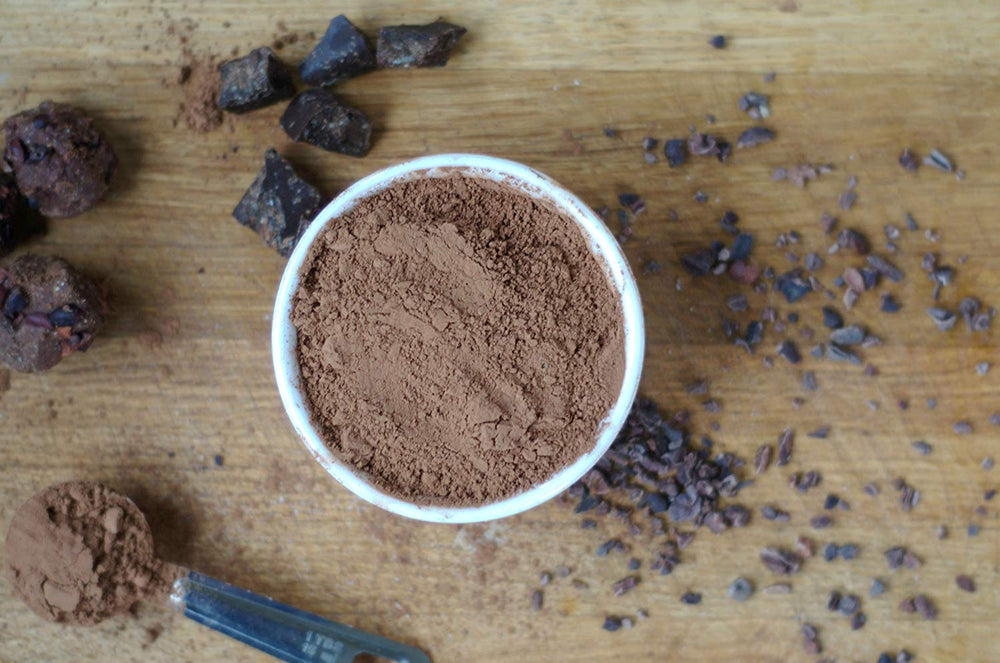 Anthony's cocoa used in brownies on plate, demonstrates rich chocolate results