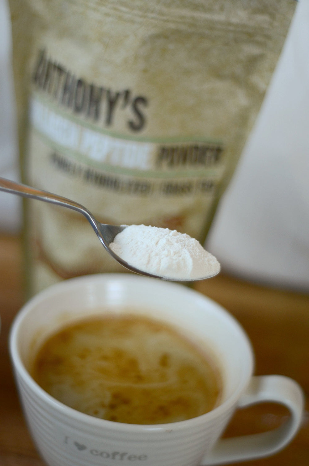 Anthony's product label and nutrition panel close-up, shows sourcing and clean ingredients