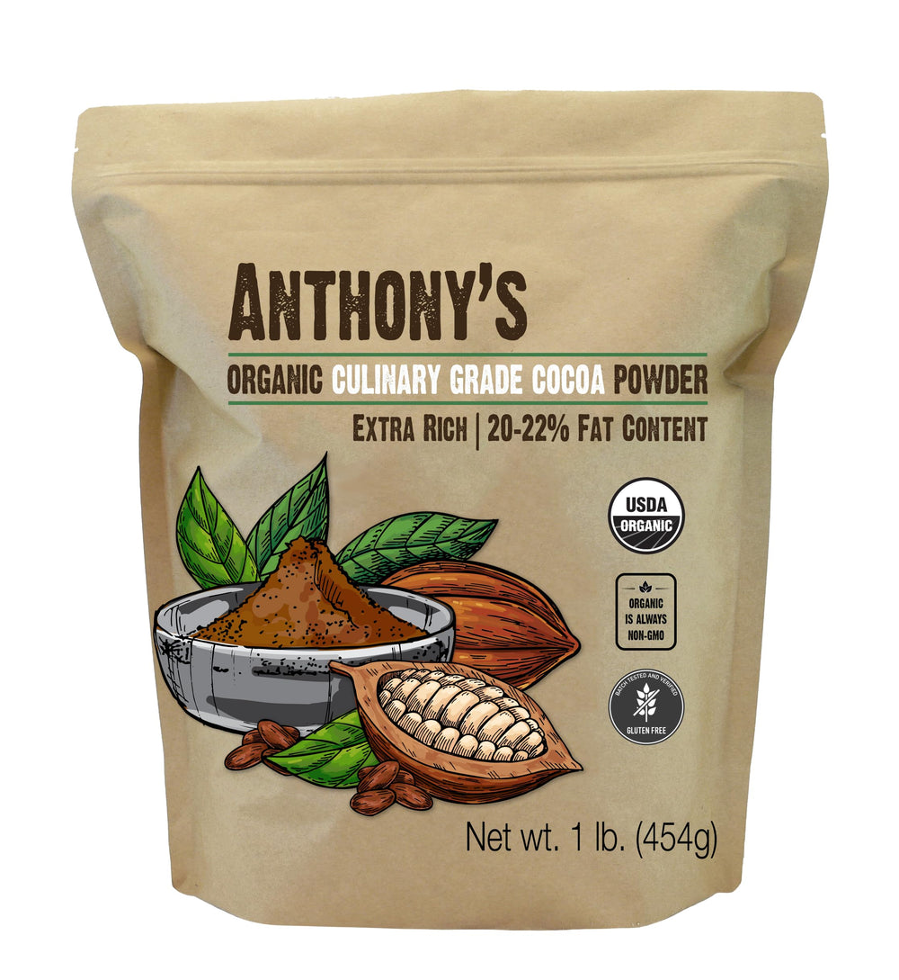 Anthony's front packaging 1 lb bag showing brand and product benefits