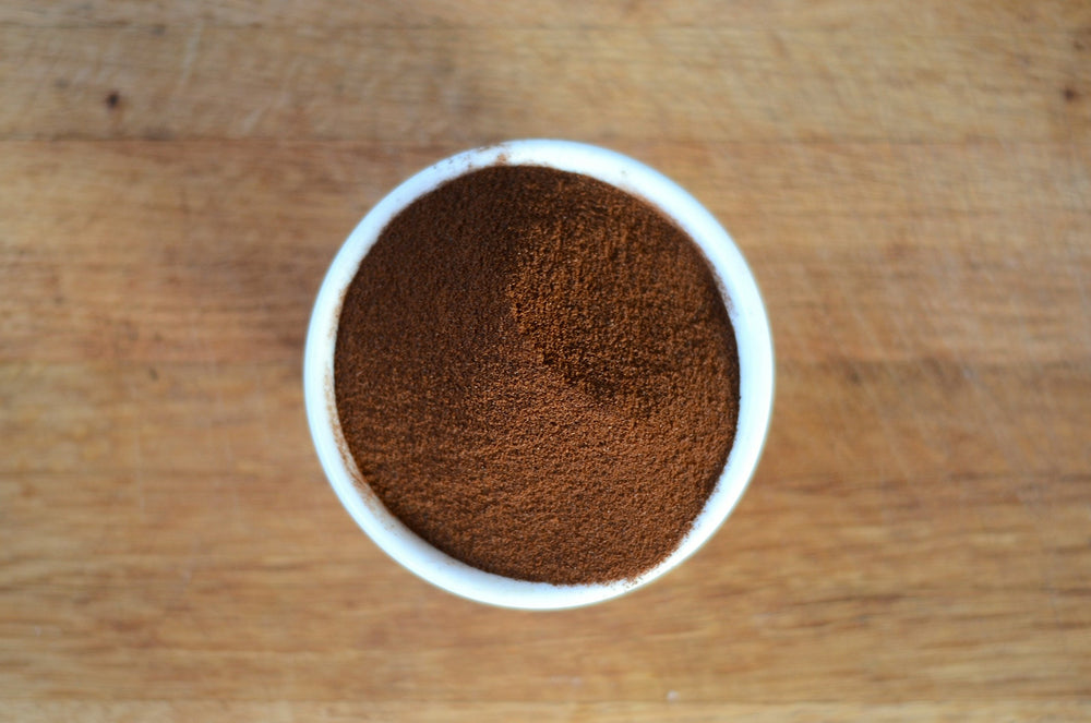 Anthony's coffee in cup prepared hot demonstrating aromatic, ready-to-drink benefit