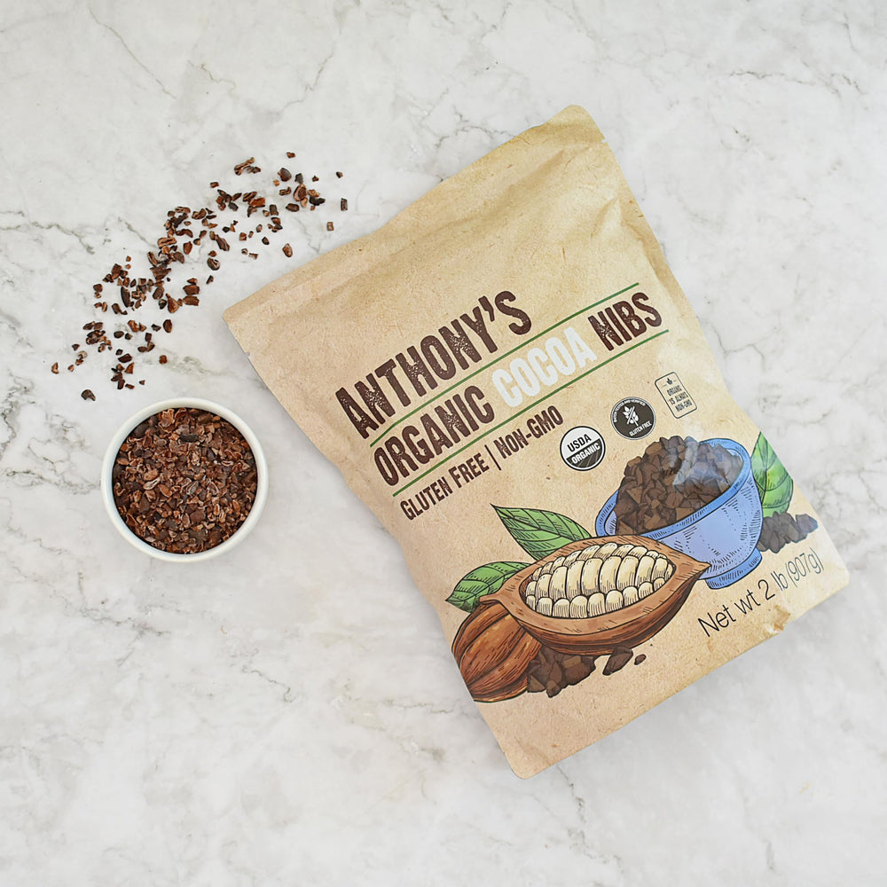 Anthony's product label showing USDA Organic and gluten free certifications benefit