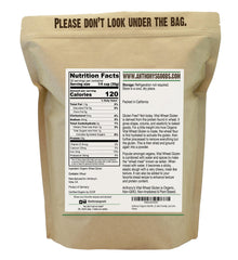 Anthony's close-up of powder texture highlighting fine gluten for better dough structure