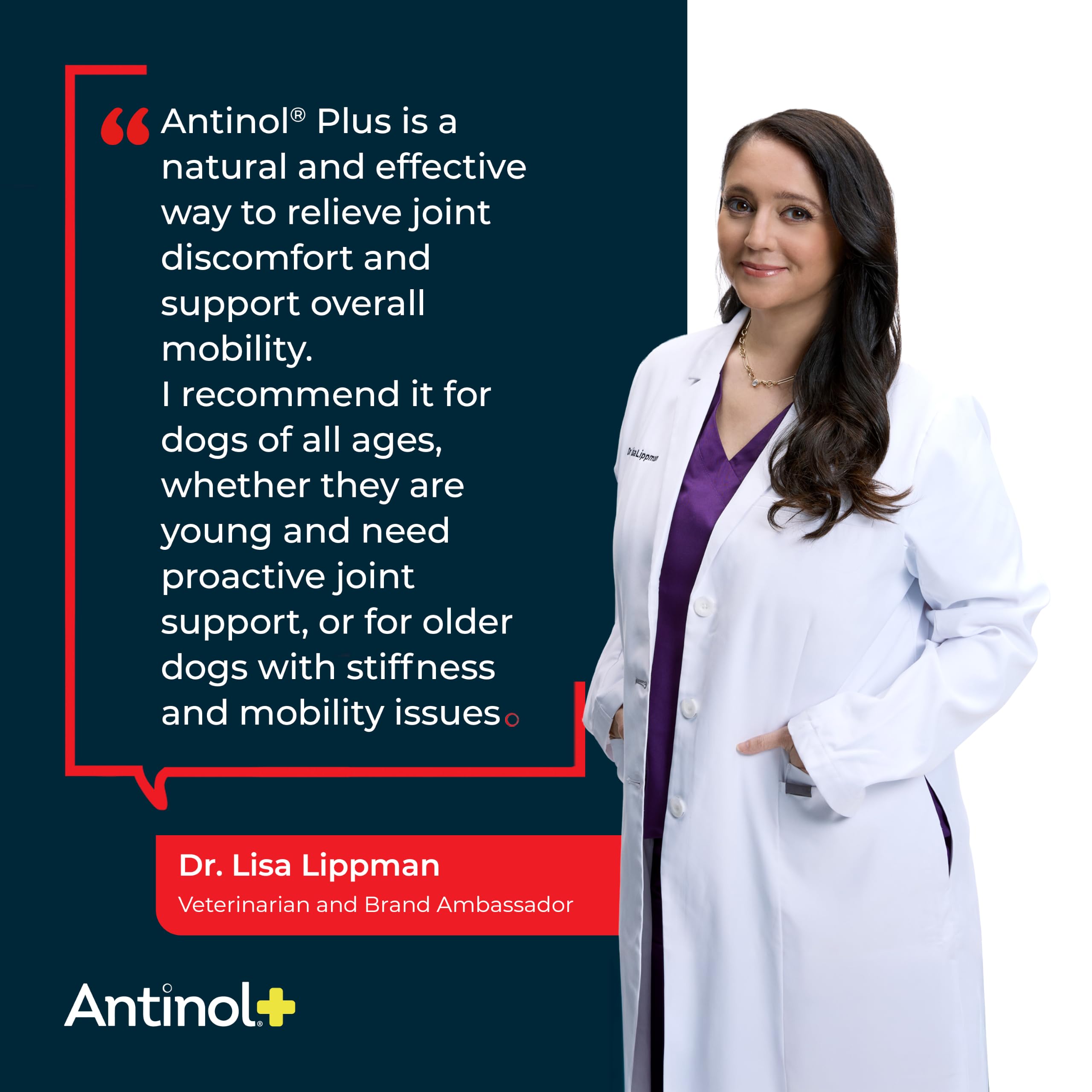dog accepting Antinol soft gel from owner demonstrating simple administration