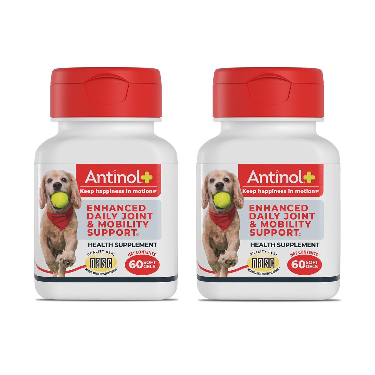 Antinol front packaging showing product identity and 120 soft gels benefit clarity