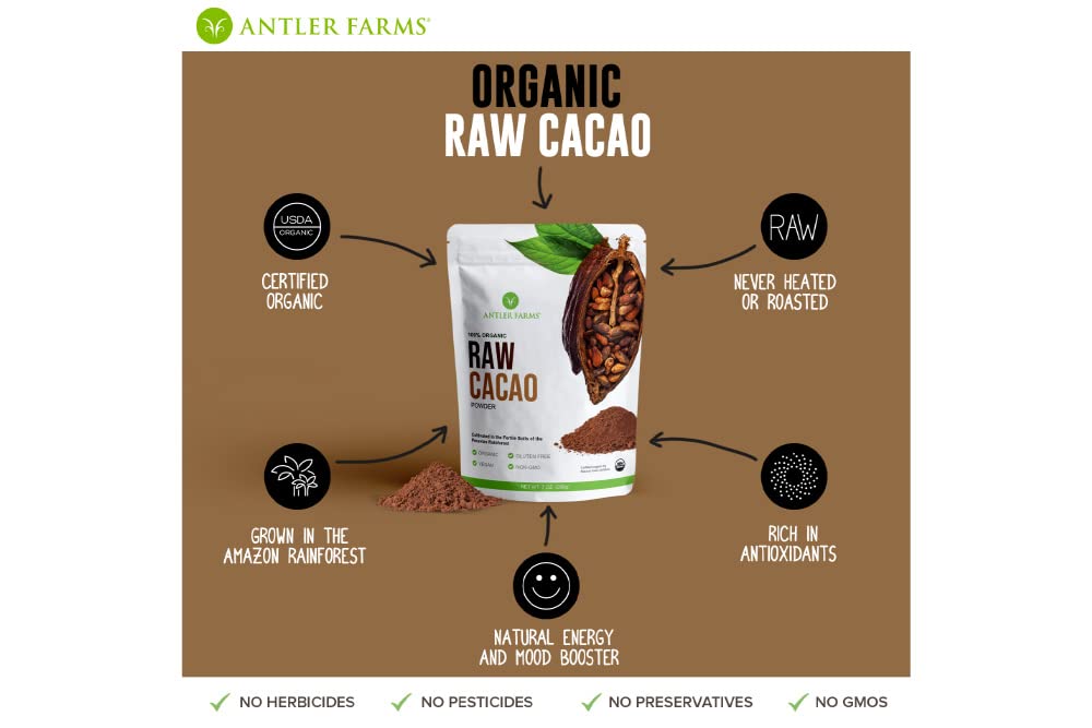 Antler Farms label closeup with USDA organic certification benefit