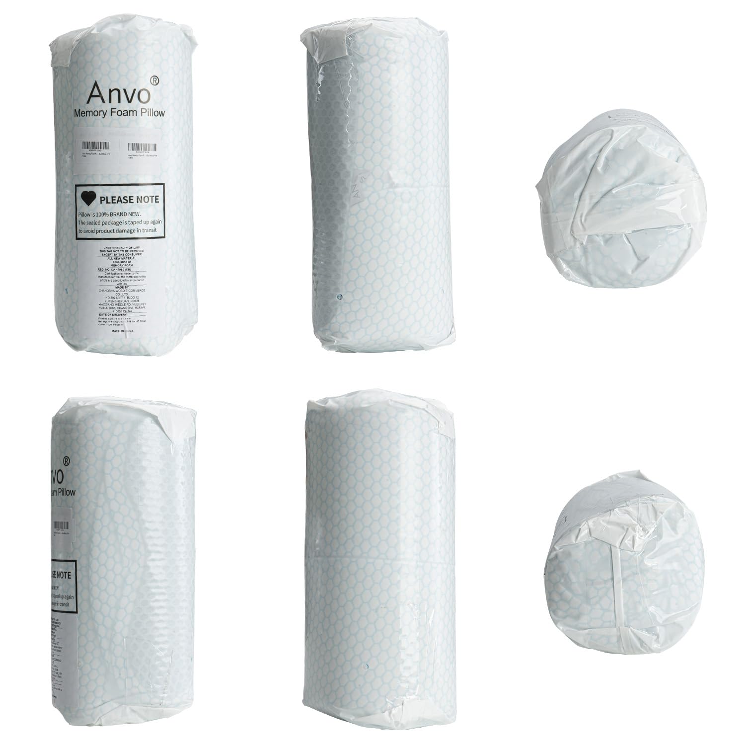 Anvo pillow supporting a side sleeper reducing pressure points