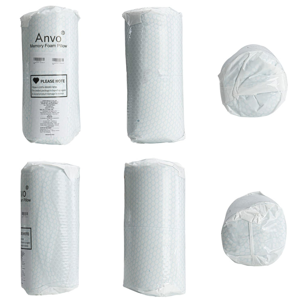 Anvo pillow supporting a side sleeper reducing pressure points