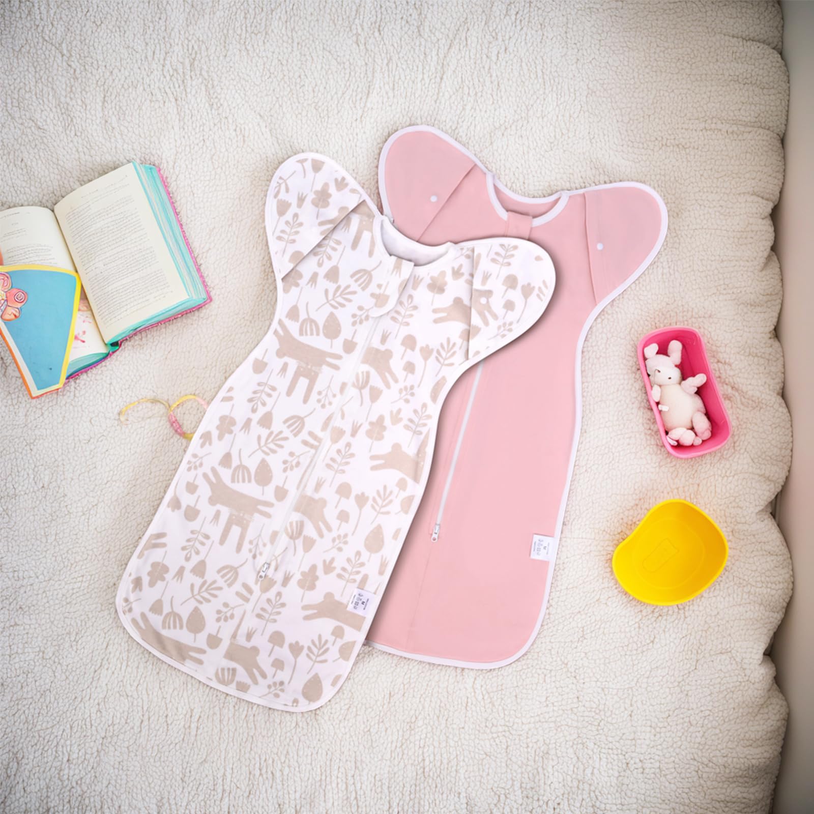 ANYEDDE baby sleeping in nursery demonstrating calm, breathable comfort