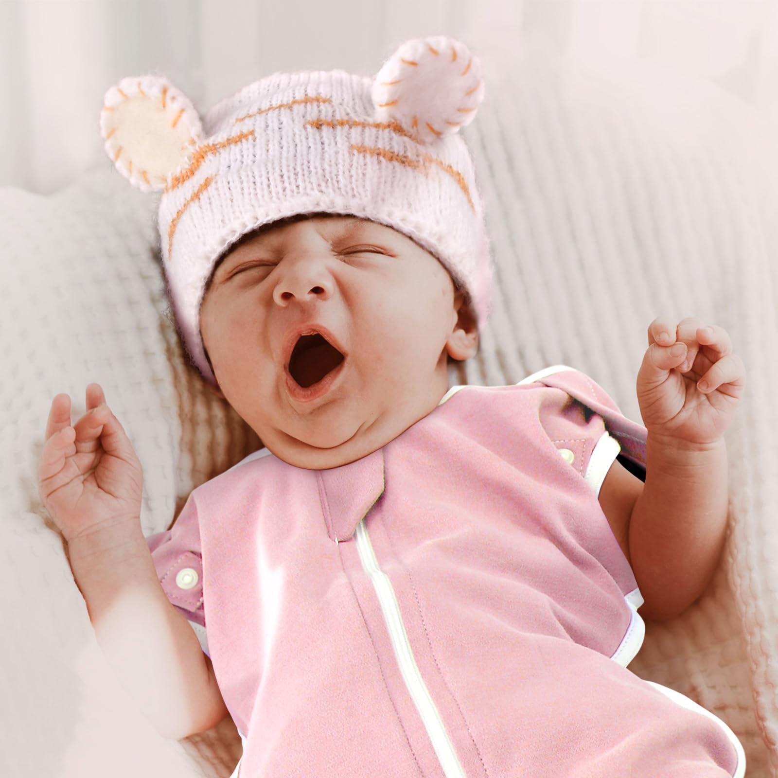 ANYEDDE swaddle beside ruler for newborn size comparison and fit guidance