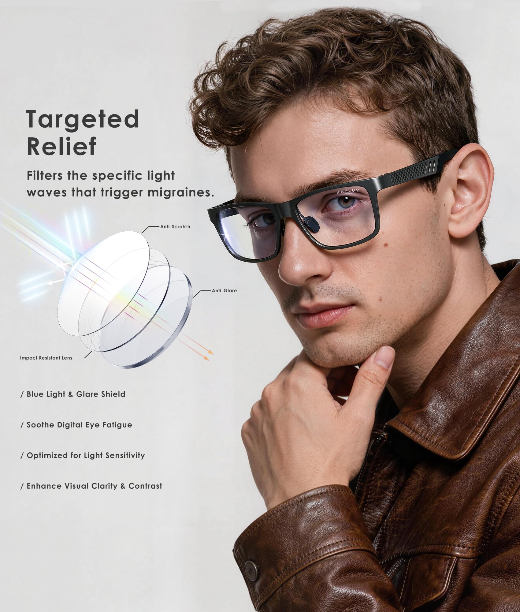 ANYLUV side profile highlighting Al‑Mg metal frame for strong lightweight support