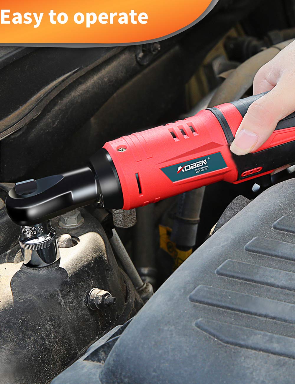 AOBEN carry case open with tool and accessories neatly stored for portability