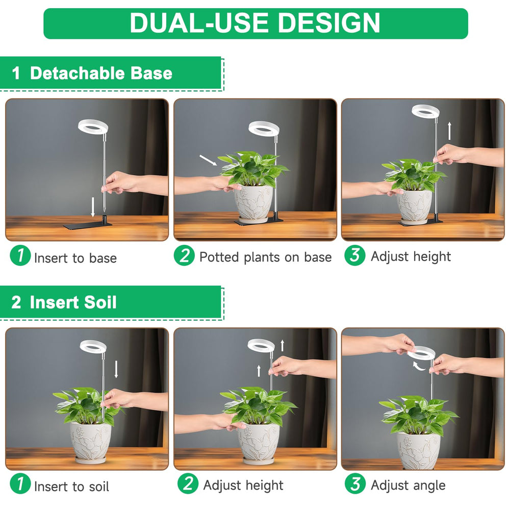 Aokrean stake inserted in pot illustrating secure in-soil mounting benefit