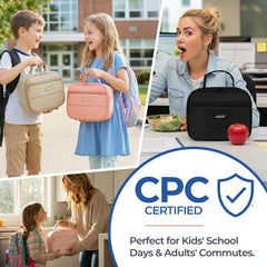 Aosbos lunch bag top handle and detachable buckle for easy carrying and clip-on convenience
