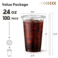 AOZITA close-up of cup wall clarity highlighting drink visibility benefit