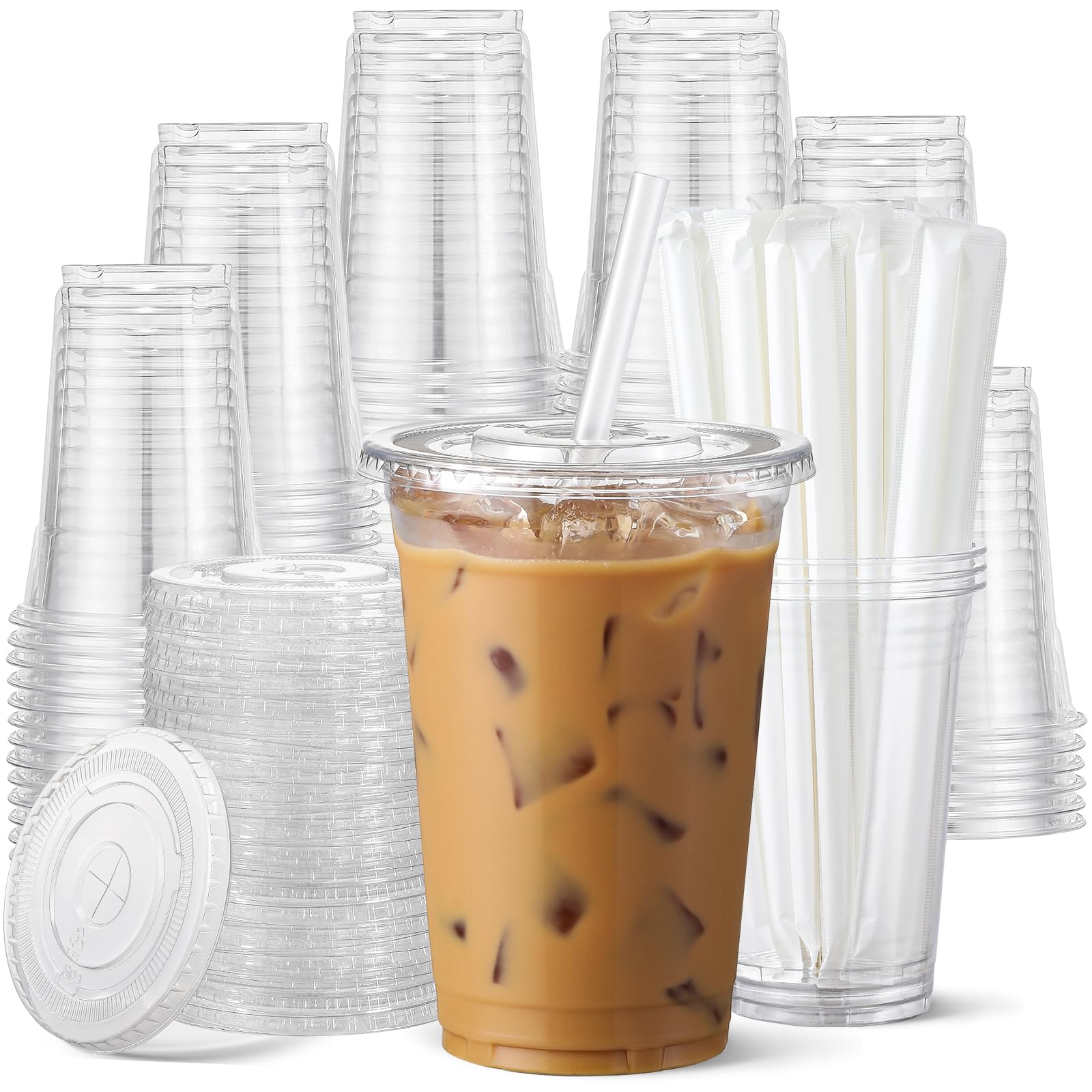 AOZITA front packaging showing 20 oz cups and included lids for convenient serving