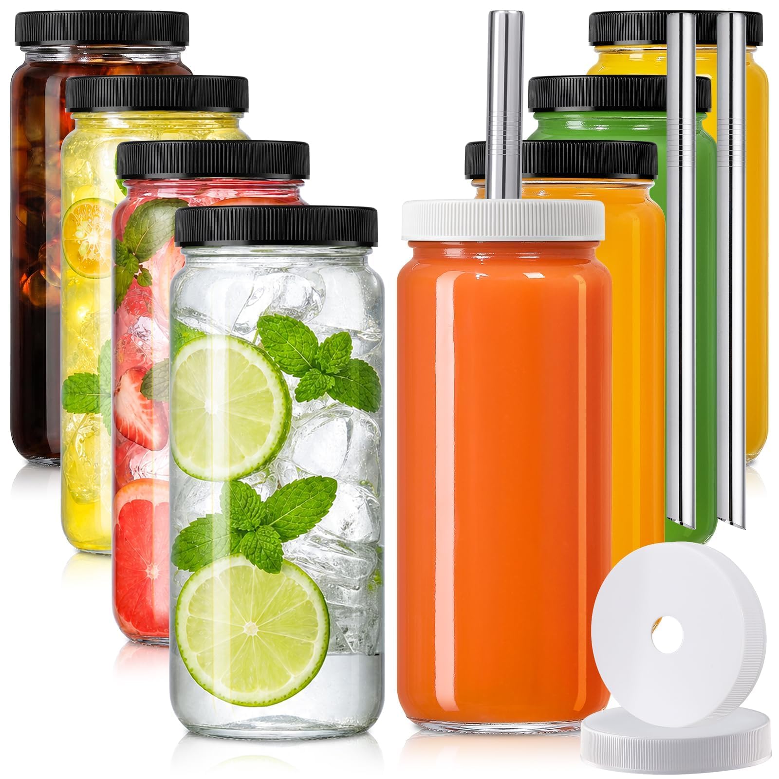AOZITA bottle held in hand for scale showing 16oz capacity and portable size convenience