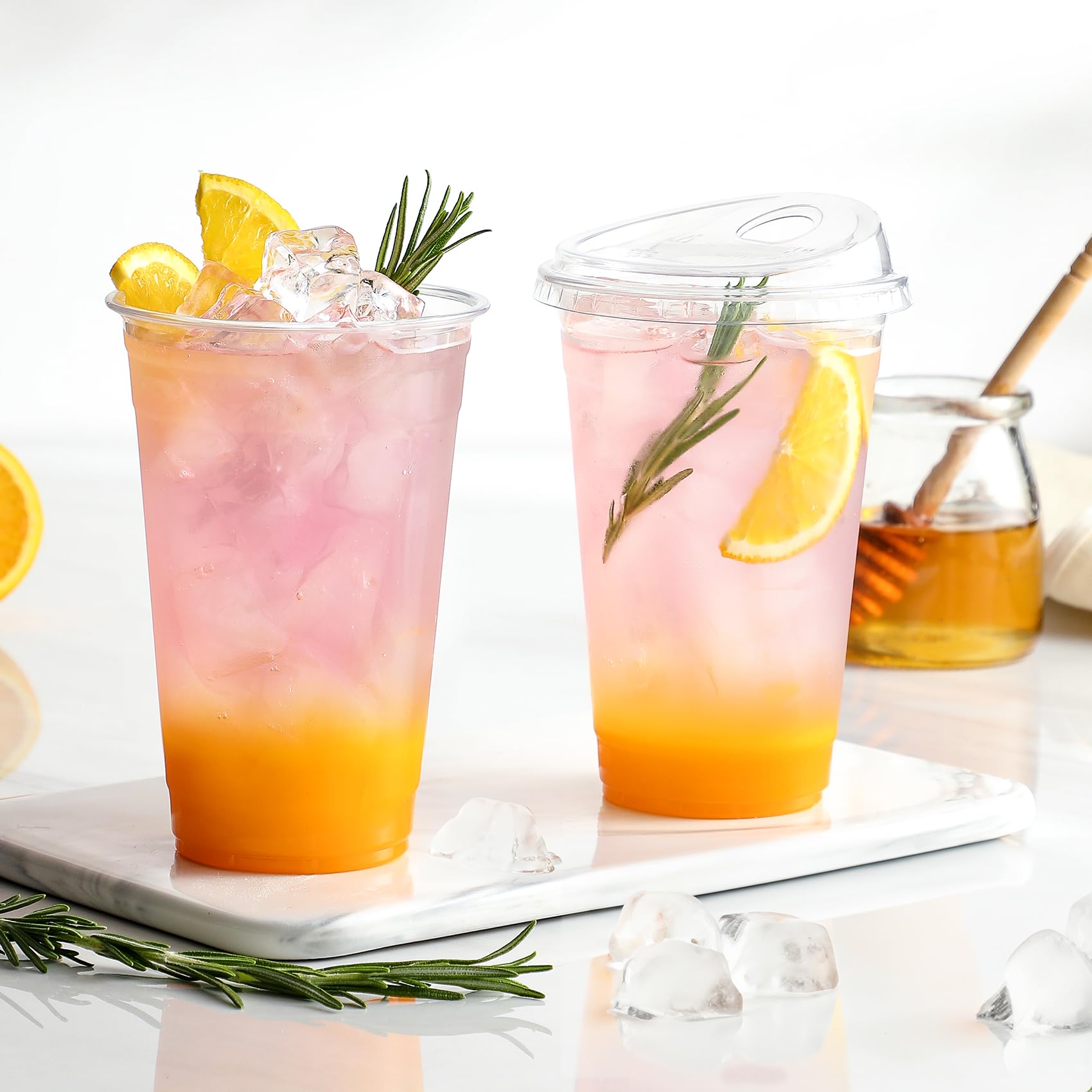 AOZITA cups served at outdoor event showing easy cleanup and professional look