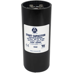 AP APPLI PARTS front view of start capacitor showing compact metal can for reliable starts