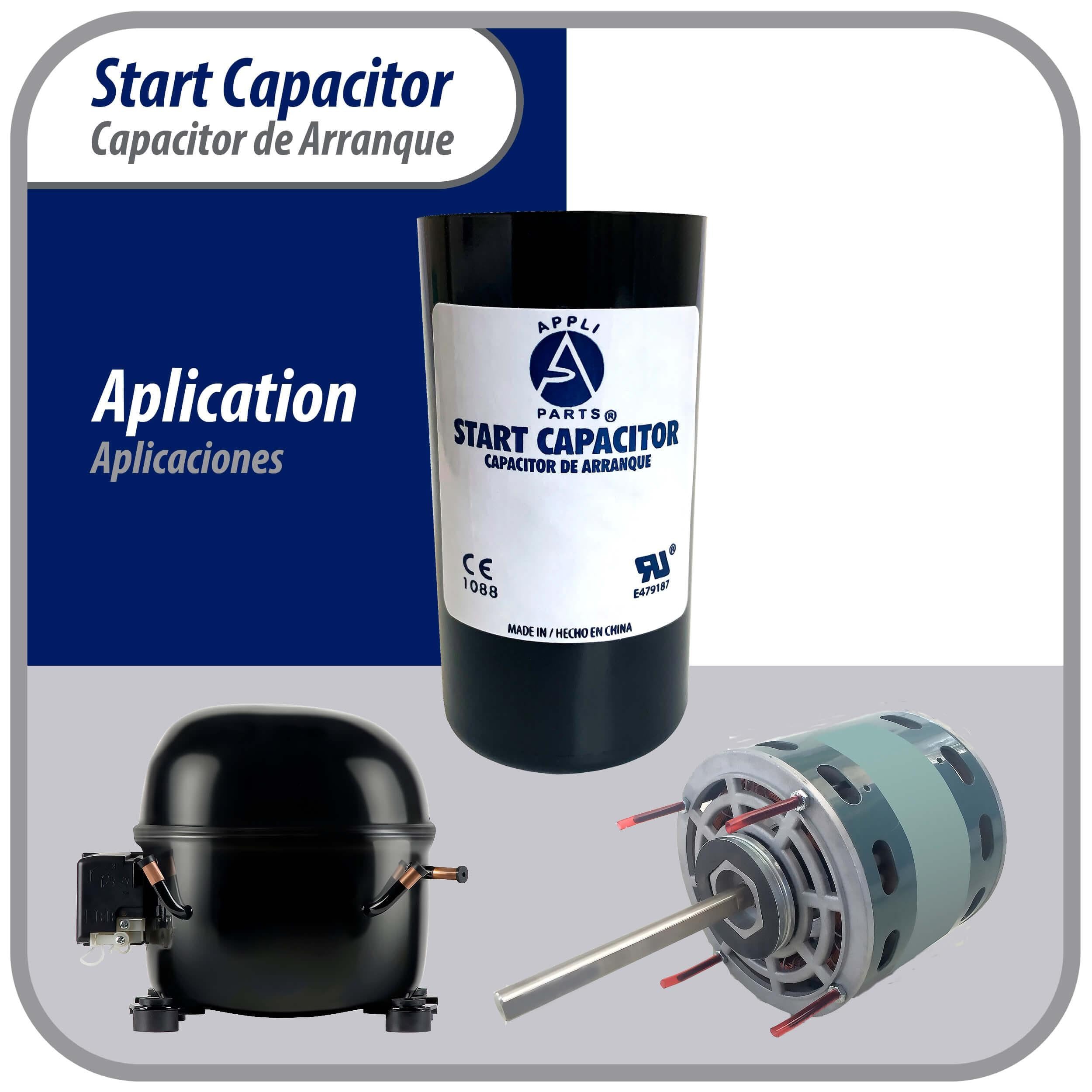 AP APPLI PARTS top view highlighting 1/4 inch male quick‑connect terminal for easy wiring