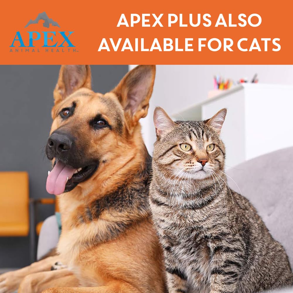 APEX ANIMAL HEALTH label close-up showing storage and safety advice for owners