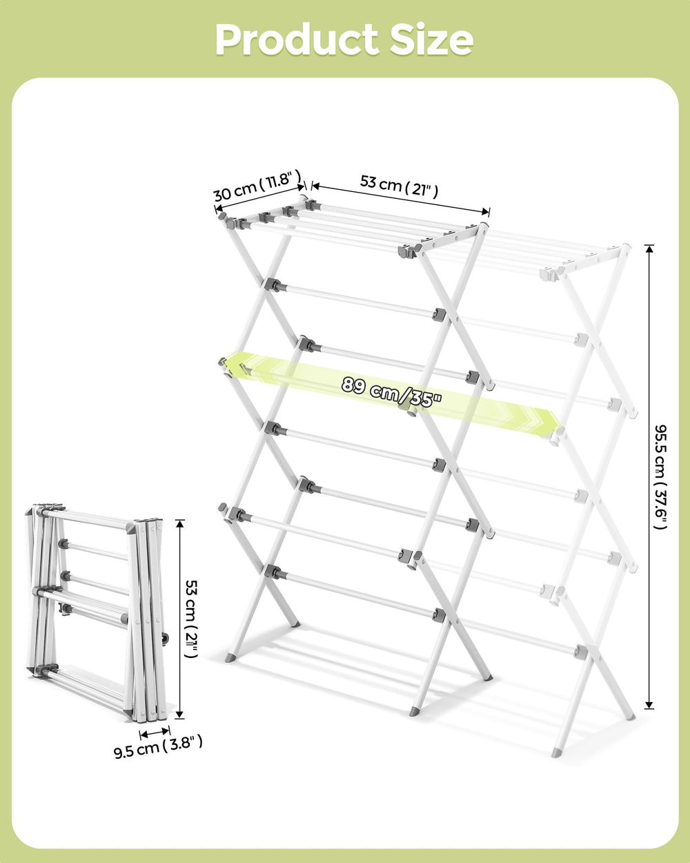 APEXCHASER side profile folded compactly for space-saving storage benefit