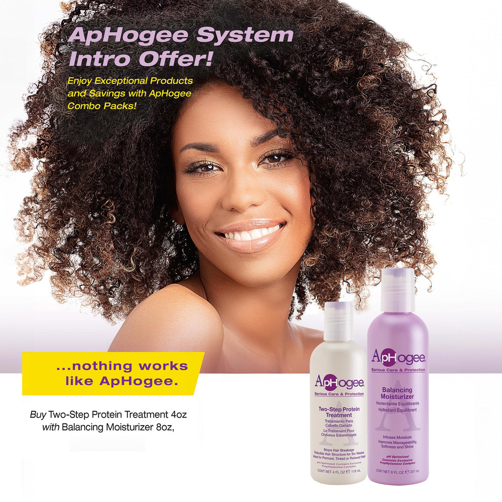 Aphogee both products side-by-side for size and routine comparison